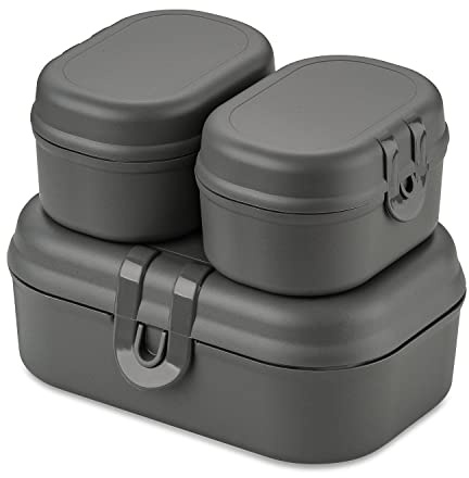 Koziol PASCAL READY MINI Lunchbox-Set, 3-teilig | 3 Lunchboxen, mit Clipverschluss, bruchfest, spülmaschinengeeignet, Made in Germany
