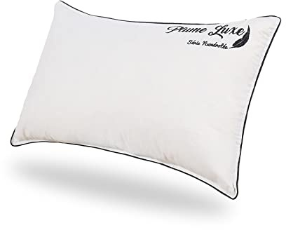 SAMPUR - Oreiller Plume Luxe | 100% Plumes de Canard | Soutien Souple | 12 cm d'épaisseur | 40x70 cm