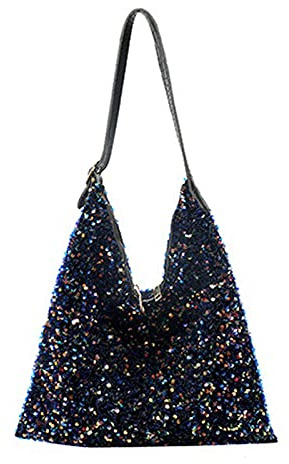 MEGAUK Damen Pailletten Henkeltasche Elegante Handtasche Glitzer Schulter Tote Glänzende Abendtasche Shopper für Einkaufen Party Arbeit