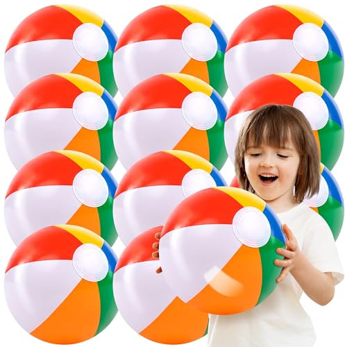 JOYIN 12 Stück Dia16 /40cm Wasserball aufblasbar,Strandball Aufblasbar, Wasserball Kinder und Erwachsene Sommer-Pool-Party-Spielzeug, Strand Spielzeug, Party Favors