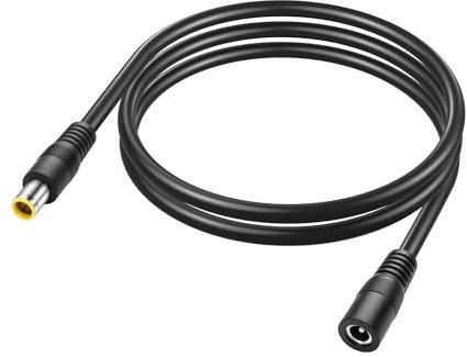 PNGKNYOCN 8mm to 5.5x2.1mm DC Extension Cable, 14AWG, 1M/3FT Adapter for Portable Power Station, Solar Generator, and Panel