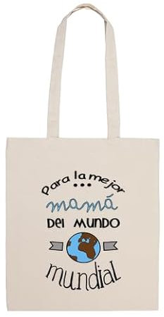 La Tostadora Tote Bag Tela Dia De La Madre - Bolsa De Algodon Que Regalar a Tu Madre - Bolsa de Regalo Madre Mama Abuela - Regalos Originales Para Mujer - Mejor Mama Del Mundo Mundial