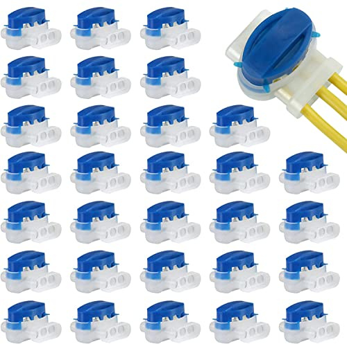 GWHOLE Connecteurs de Câble Remplis de Résine pour Robot Tondeuse, 30 PCS | Corps en ABS avec gel isolant étanche, connexion stable, installation simple, compatible robot tondeuse et câbles souterrains