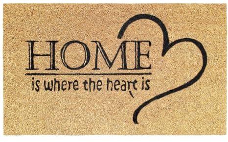 Banzaii Zerbino Ingresso Casa in Fibra di Cocco 40x70 cm, Tappeto Porta con Base Antiscivolo, Resistente e Ideale per Interno ed Esterno - Home Cuore
