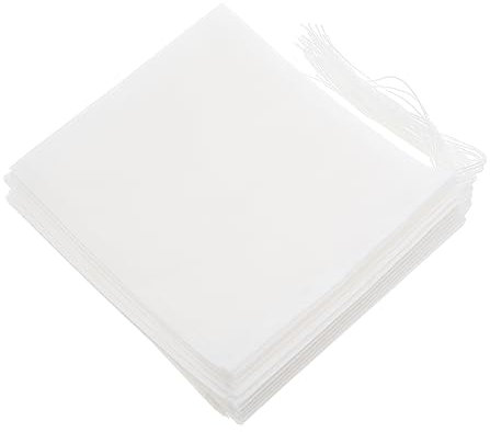 Garneck 100 Stück Teefilterbeutel Aus Filterpapier Mit Drei Fächern Einweg Teebeutel Für Losen Tee Kräuter Und Kaffeefilterbeutel Hitzebeständig Für Früchtetee Und Matcha