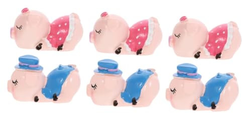 STOBAZA 3stücke Küssen Schwein Figurine Niedliche Gartenfigur Harz Skulptur Dekoration Für Innen Und Außen Piggy Ornament Für Garten Rasen Und Zuhause Kreatives Design