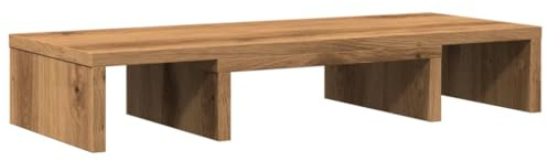 vidaXL Monitorständer Verstellbar Artisan-Eiche 60x24x10,5 cm