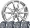 4 Winterräder Allwetter Brixen 8x19 ET 40 5x112 Brillantsilber mit 235/40 R19 96Y HAN Kinergy 4S 2 H750 XL FR