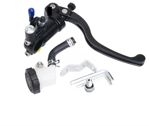 HUISI 17,5 RCS Motorrad Hauptbremszylinder Kupplung Radialbremspumpe 22mm Passend for Yamaha Passend for Kawasaki Cafe Racer Motocross Moto Teil(Right)