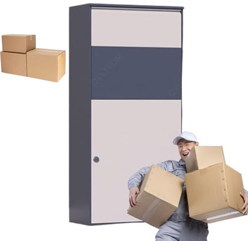 QYLTTDM Casillero para Paquetes, Buzón para Paquetes Montado En La Pared, para Múltiples Entregas Seguras por Internet, Buzón para Exteriores con Cerradura, Buzón Resistente A La Intemperie