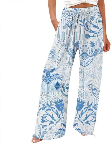 Angebote Des Tages Heute Sale Meine Bestellungen Ansehen Weite Sommerhose Damen Leicht Und Luftig High Waist Strandhose Lang Freizeithose Sommer Palazzo Hose Bequem Stoffhose Urlaub Must Haves