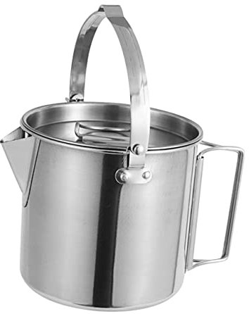 Hemobllo Bouilloire De Camping Bouilloire Extérieur Chauffante Marmite à Eau Bouillante Portable Théière