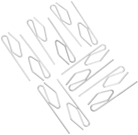 Alipis 50 Pezzi Ganci Metallo per Tende da Doccia Scorrevoli per Binario Soffitto Resistenti e Facili da Installare Accessori per Tende Bagno Camera Cucina e Camper