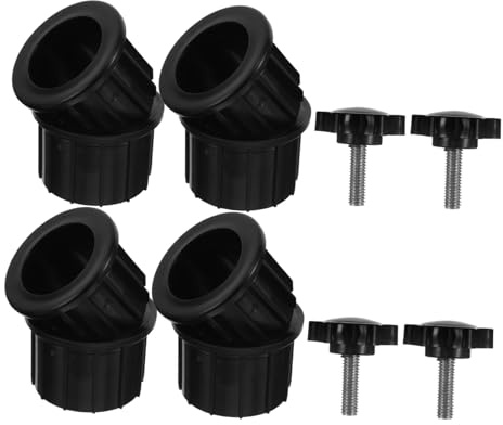 SUPVOX 4 Ensembles Set de Inserts de Stabilisation pour Base de Parasol Rechange Anneaux et Capuchons pour Tube de Pied de Parasol Accessoires Résistants et Faciles à Installer pour