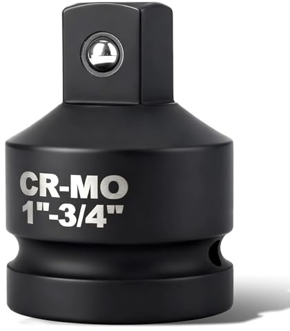 1 f to 3/4 m Socket Adapter,Impact Socket Adapter and Reducer,Cr-Mo Impact Wrench Converter with Square Drive Wrench,Impact Driver Conversions Adapters for Drill,Ratchet Drive