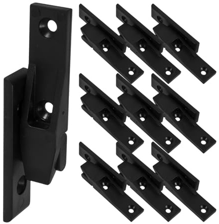 Homoyoyo Set da 10 Giunti di Montaggio Armadio, Staffe Divisorie e Accessori per Pannelli da Parete, Fissaggio Nascosto per Mobili Installazione Rapida e Collegamento Stabile