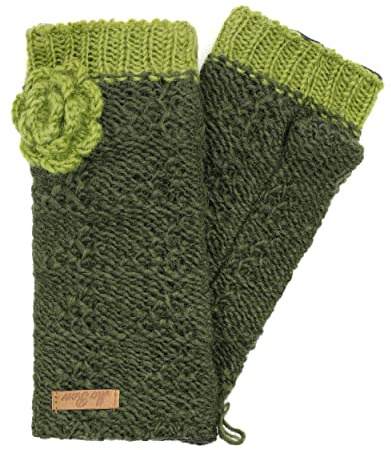 McRon Damen Gestrickte Pulswärmer Modell Lana