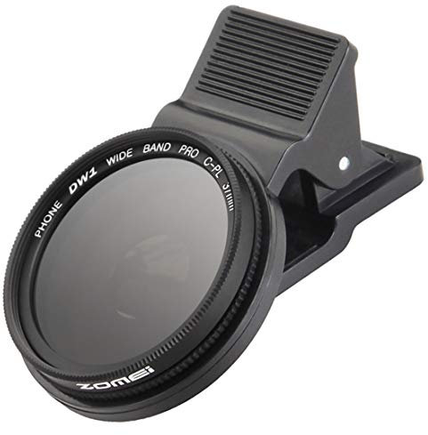 ZoMei CPL-Objektivfilter mit Clip, 37 mm, für iPhone 6, 6S Plus, Samsung Galaxy S8, Android Smartphone