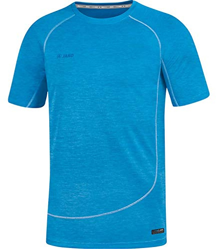 JAKO Herren T-shirts T-Shirt Active Basics, JAKO blau meliert, S, 6149