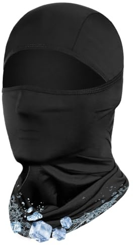 Achiou Ski Mask Balaclava Shiesty, Motorcycle Summer Ice Silk Thin Breathable UV Protection for Men Women