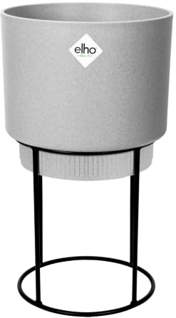 elho B.for Studio Rund 22cm Blumentopf - Living Beton | ∅ 22 x H 38.2 cm | für den Innenbereich