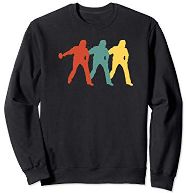 Stockschütze Geschenk Stockschießen Vintage Eisstockschießen Sweatshirt