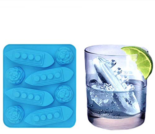 Titanic & Ice-burg Ship Sailing Ice Cube Bar Novelty Funny Silicon Mould Tray