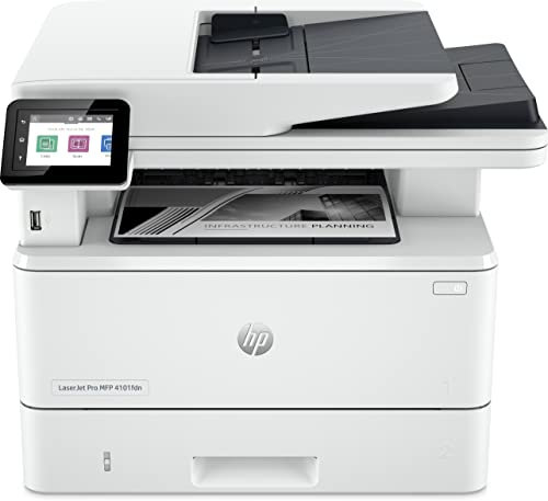 HP Laserjet Pro MFP 4102fdwe Multifunktions-Laserdrucker (Drucker, Scanner, Kopierer, WLAN, LAN, Duplex, Airprint, mit HP+ für Business), Weiß