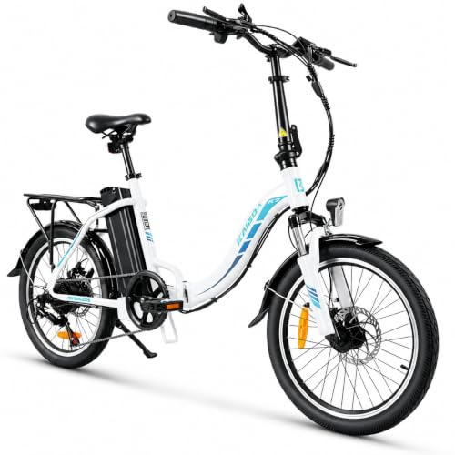 KAISDA 20 Zoll Klapprad E-Bike, 250W 40Nm Elektrofahrrad für Erwachsene, 24kg Leichtgewicht, 36V 13Ah Abnehmbarer Akku, 45-75km Reichweite, 7-Gang Pedelec