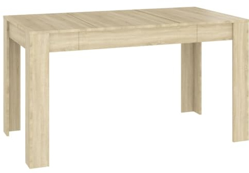 vidaXL Esstisch Sonoma-Eiche 140x74,5x76 cm Holzwerkstoff