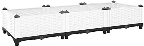 Lechnical Vegetable Garden Kit,Raised Planters For Garden,Garden Raised Bed,Raised Bed 120x40x23 cm Polypropylene