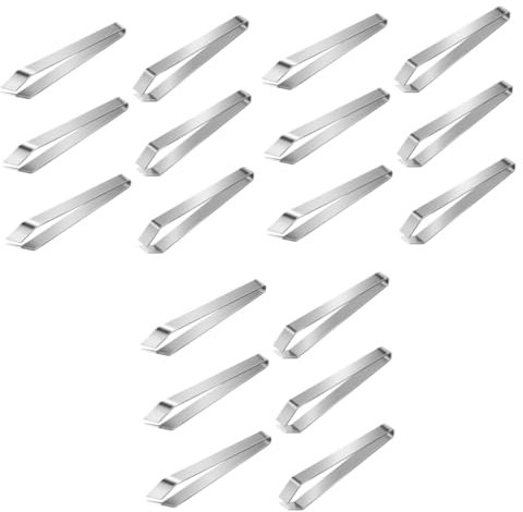Angoily 18pièces Pince à Épiler Acier Inoxydable Pour Poisson De Outils De Retrait De Poils Et Arêtes Pratique Et Pour Cuisine Et Préparation Des Fruits De Mer