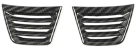 ACSGASCA Armaturenbrett-Seitenluftauslass-dekorative Abdeckungsverkleidung, kompatibel for Jeep Wrangler JK 2007–2017 2/4-Türer, Autozubehör, ABS-Kohlefaser-Optik (Color : Carbon Fiber Look)