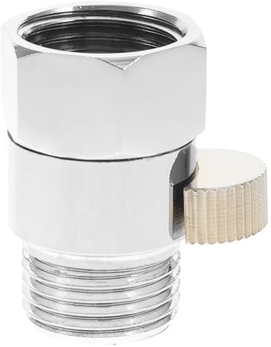 WOONEKY Shower Head Flow Control Valve Stop Valve with 1/2 Interface Copper and Abs Material Bathroom Replacement Part for Washing Equipment and Purifier Sprayer