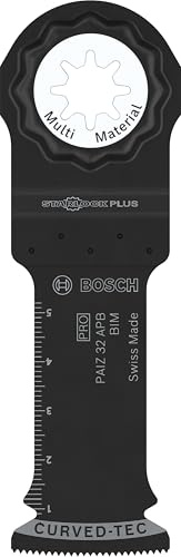 Bosch 10x PRO PAIZ 32 APB Blatt, 32 x 60 mm, 10-tlg. | für Holz mit Nägeln, Sandwich-Metall, Breite 32 mm, Professional Zubehör Multifunktionswerkzeug