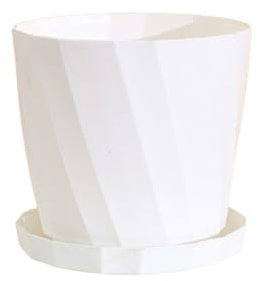 XQSXDKXQ Kunststoff Pflanzgefäß mit Mehreren Abflusslöchern Schale Garten Dekoration Zimmerpflanze Pflanzgefäß Bonsai Creative Einfach,Weiß,extra Large