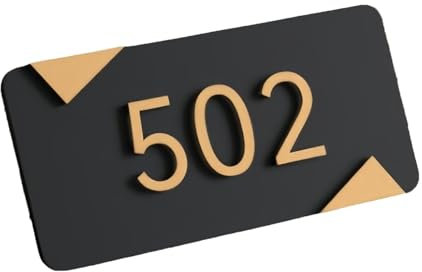 Address Sign,Personalized Modern House Numbers for Outside,Custom Acrylic House Number Sign Door Room Self Adhesive Wall Mounted for Home Office Hotel Apartment Yard Or Mailbox, Outdoor Wall Art Decor