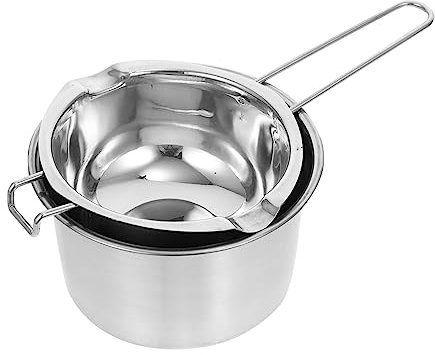 CONGARTENO Pot à Double Bain D'acier Inoxydable Pour Chocolat Lait Beurre Et Cire Avec Poignée Ergonomique Facile à Nettoyer