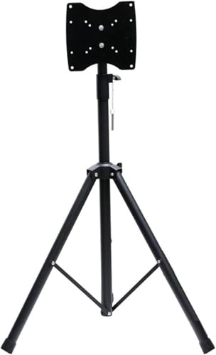 WaiDXn Soporte de TV con trípode de altura ajustable, adecuado para instalación de soporte plegable giratorio de 14 a 32 pulgadas
