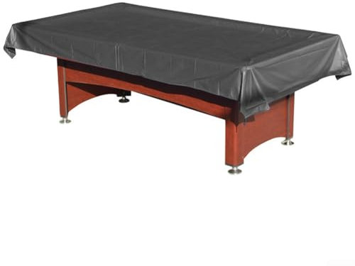 Honseadek Billiard Pool Table Cover For 7Ft 8Ft Table, Heavy Duty Oxford Billiard Pool Table Cover, Anti-UV Wind Resistant(256x155cm black)