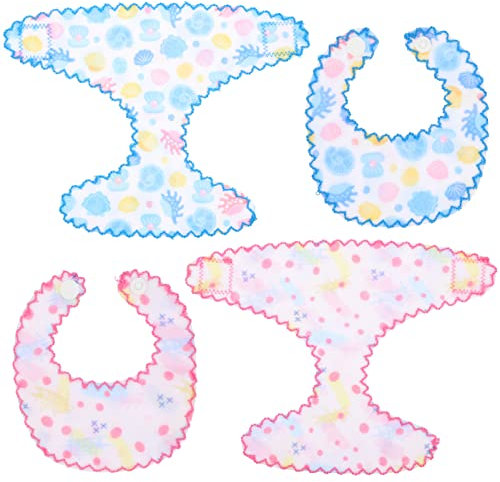 ibasenice Puppenlätzchen Unterhosen 2 Sets Spielzeug Anziehlätzchen Speichelschal Puppenzubehör Für Jungen Und Mädchen