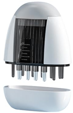 GNURBDILFO Vibrerande Hårbottenapplikator Flytande för Hårväxt Serumolja Nourish Mini Scalp Medicine Comb Elektrisk Hårbottenapplikator 1 Set