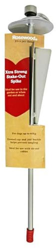 Rosewood Xtra Strong Stake Out Spike For Dogs Up to 60kg, Outdoor Dog Tie
