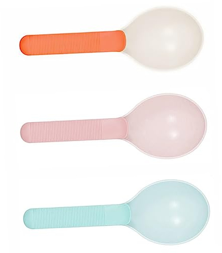 TOYANDONA 3pièces Cuillère Doseuse pour Nourriture Chat Chien Pelle Épaisse à Long Manche Cuillère Mesureuse Facile Nettoyer