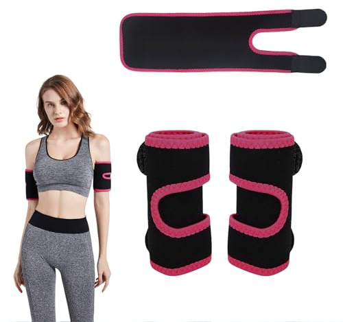 EUYKQNOI 1 pares de mangas elásticas de compresión para brazo, moldeador de brazo, masajeador de brazo, cinturón de compresión, deportivo, fitness, moldeador de brazos para mujer