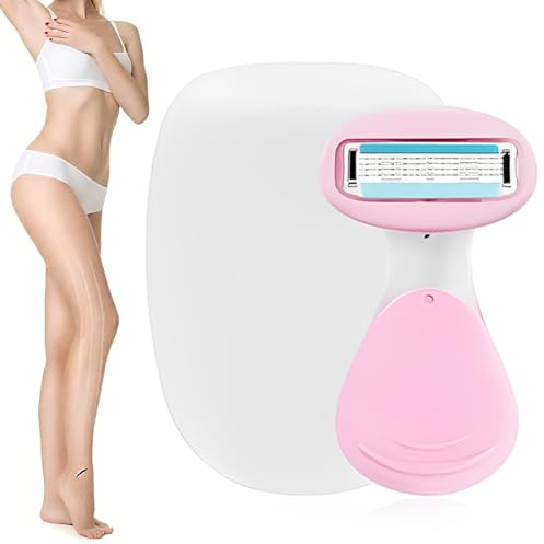 2in1 Sensitive Care,Rasoio da donna, impugnatura ergonomica, 1 Testina Montata, Rasoio Donna Aiuta a Proteggere La Pelle Della Zona Intima Dalle Irritazioni Della Rasatura