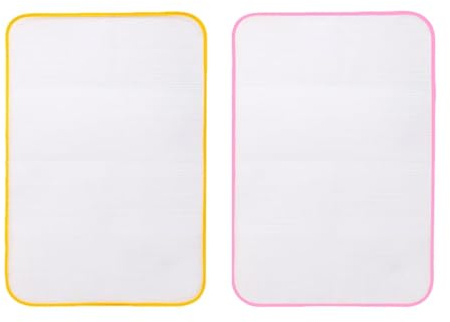 HONRIGO 2 Pcs Heat-Resistant Ironing Protector Cloths – Scorch Mesh Pads for Garment Safety & Shine Prevention