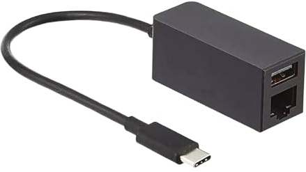 REITINGE Adaptador de red USB tipo C a RJ45 con puerto USB 3.0 de 5 Gbps, Ethernet de 1000 Mbps para una conexión estable a Internet, adaptador USB C Gigabit Ethernet