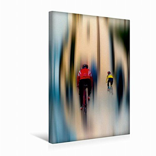 Premium Textil-Leinwand 30 x 45 cm Hoch-Format Radsport - abstrakt | Wandbild, HD-Bild auf Keilrahmen, Fertigbild auf hochwertigem Vlies, Leinwanddruck von Carmen Steiner und Matthais Konrad