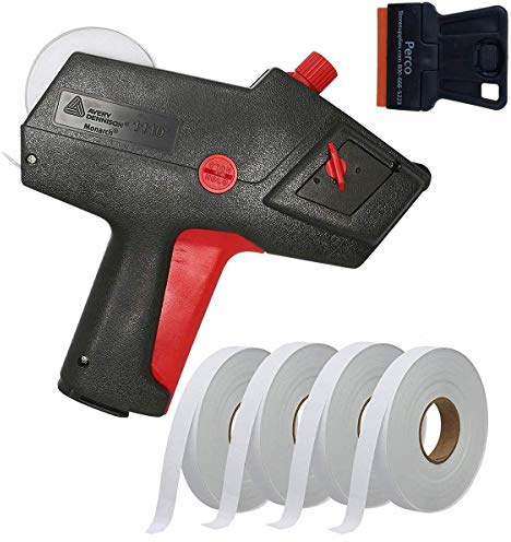 Perco Monarch 1110 Price Gun with Labels Starter Kit: Includes Price Gun, 8,500 White Pricing Labels and Preloaded Inker